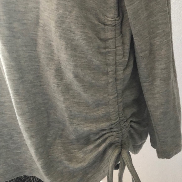 NWT Soyaconcept grey long sleeve tunic ruched - Picture 2 of 5